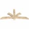 Ekena Millwork Davenport Rough Sawn Timber Gable Bracket, Douglas Fir, 84"W x 42"H x 4"D x 6"F, 12/12 Pitch GBW084X42X0406DAV00RDF - alternate 3